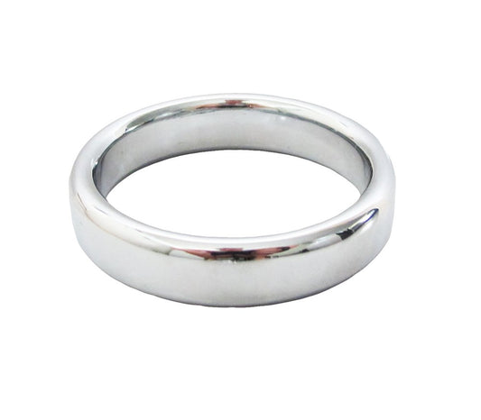 Love In Leather Stainless Steel Fat Boy Cock Ring - Steel Cock Rings