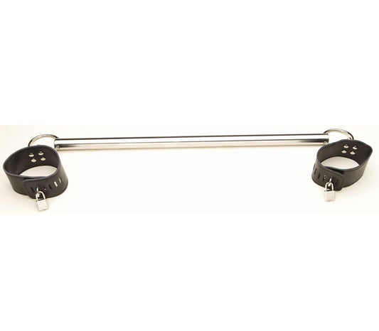 Love In Leather BDSM Play Metal Spreader Bar - Spreaders and Hangers