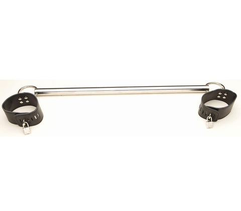 Love In Leather BDSM Play Metal Spreader Bar - Spreaders and Hangers