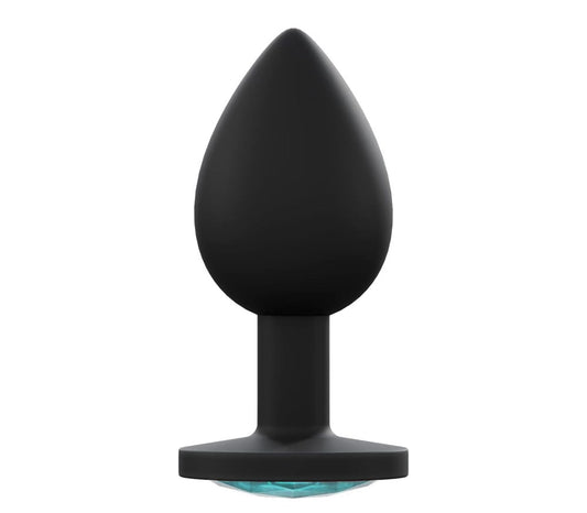Love In Leather Premium Silicone Anal Plug Black - Butt Plugs