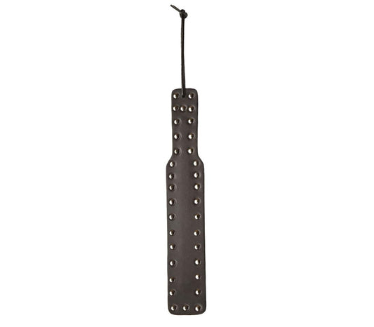 Love In Leather BDSM Play Studded Leather Paddle - Paddles And Slappers