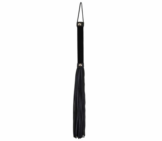 Love In Leather Soft Velveteen Handle BDSM Flogger - Whips And Crops