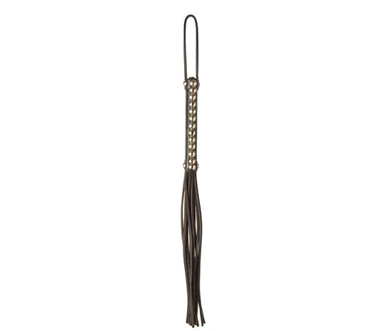 Love In Leather Fetish Play Studded Leather Flogger - Whips And Crops