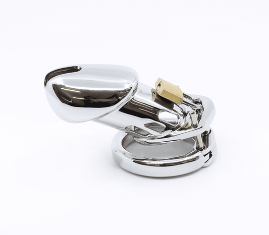 Love In Leather Moulded Shaft Male Chastity Cage - Male Chastity