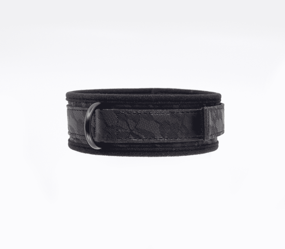Berlin Baby Lace Printed BDSM Leather Collar - Default Title - Collars and Leads
