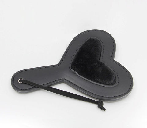 Berlin Baby Heart Shaped Vegan Leather Paddle - Paddles And Slappers