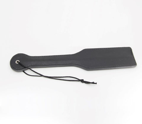 Berlin Baby Plain Black Faux Leather Paddle - Paddles And Slappers