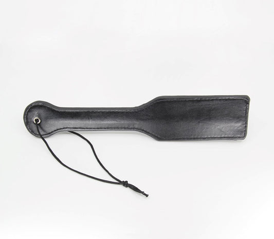 Berlin Baby Plain Black Faux Leather Paddle - Paddles And Slappers
