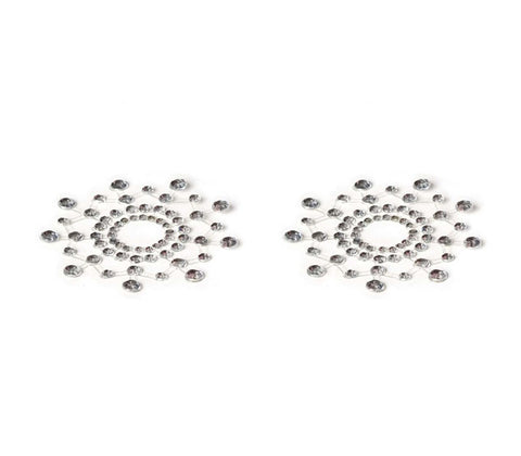Love In Leather Rhinestone Tease Nipple Pasties - Breast and Nipple Toys