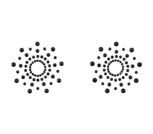 Love In Leather Rhinestone Tease Nipple Pasties - Breast and Nipple Toys