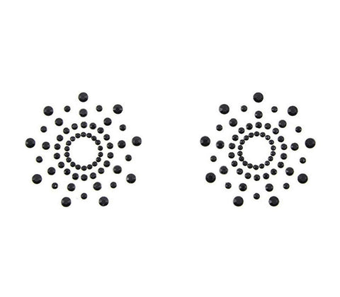 Love In Leather Rhinestone Tease Nipple Pasties - Breast and Nipple Toys