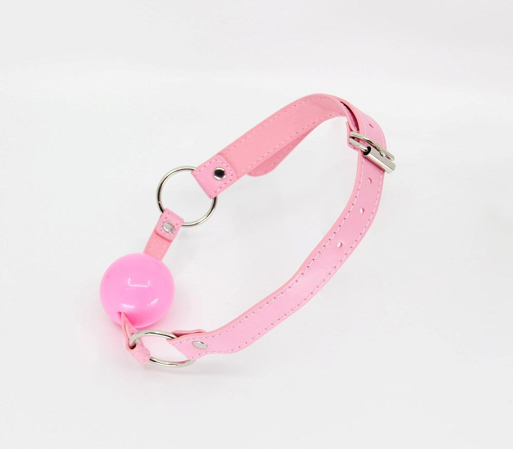 Berlin Baby Faux Leather BDSM Gag Baby Pink - Default Title - Bondage Gags and Bits
