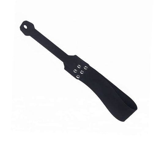 Love In Leather Soft Studded Silicone Paddle - Paddles And Slappers