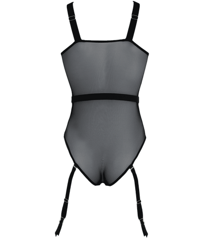 Muse Black Mesh One Piece Womens Fetish Teddy - Her Fetish