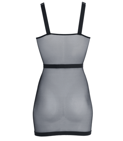 Muse Elastic Banding Black Mesh Womens Dress - Her Fetish