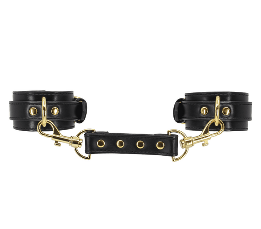 Love In Leather Premium Faux Leather Wrist Cuffs - Cuffs And Restraints