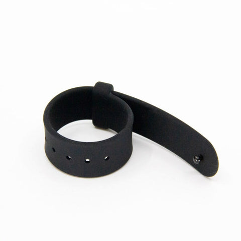 Love In Leather Adjustable Silicone Cock Bang - Cock Rings