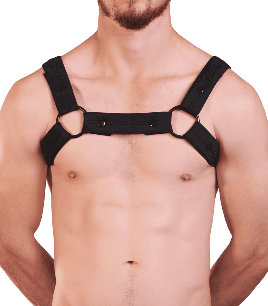 Love In Leather Mens Neoprene Bulldog Brace - Default Title - Cuffs And Restraints