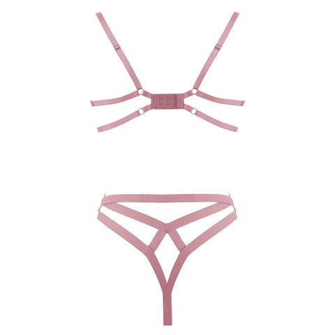 Muse Open Cup Bra With Embroidered Floral Applique - Her Fetish