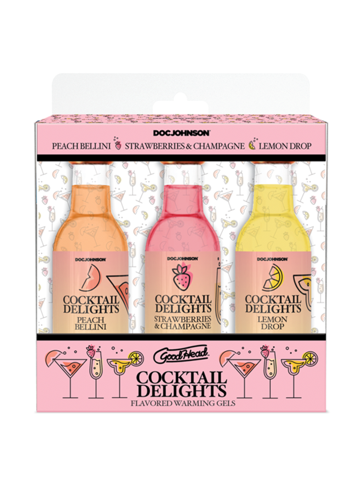 Doc Johnson GoodHead Cocktail Delights Lubricant KIt - Massage Oils and Lubricants