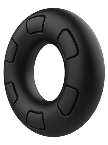 Playful Nero Liquid Silicone Thick Male C-Ring - Stretchy Cock Rings