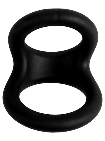 Playful Nero Soft Silicone Two Way Cock Ring - Stretchy Cock Rings