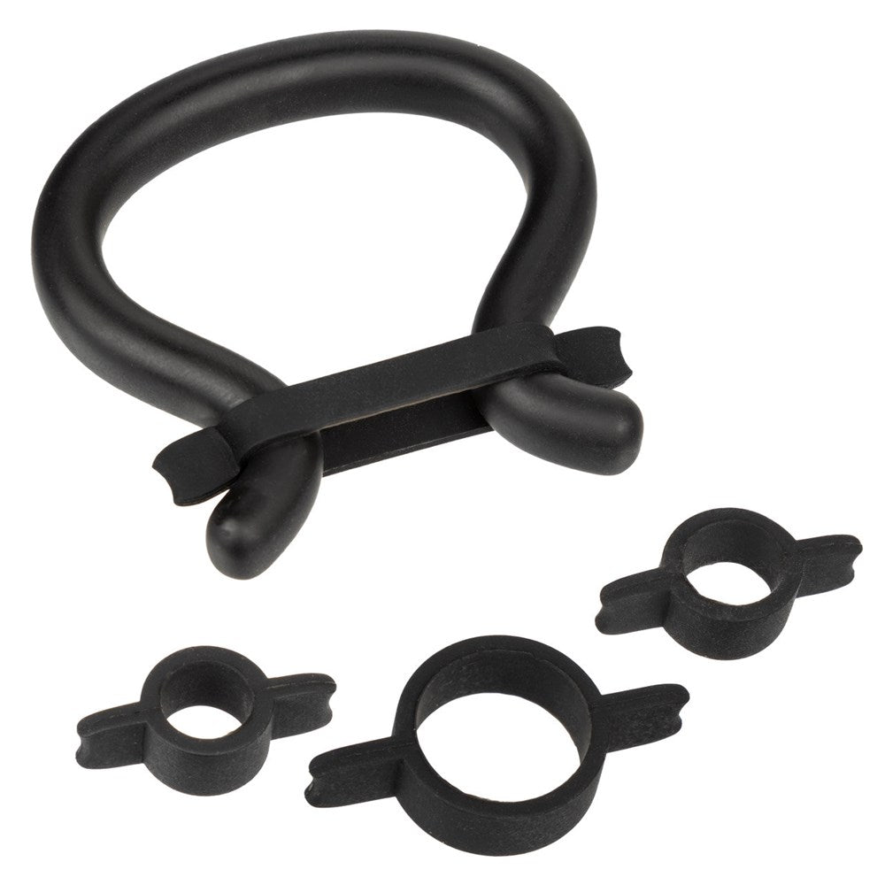 California Exotics Peak Prolong Cock Band Kit - Black - Cock Ring Sets
