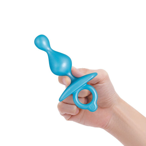 B-Vibe Butties Pop Beaded Silicone Butt Plug - Butt Plugs