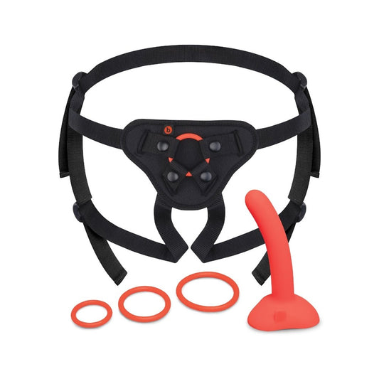 B-Vibe Beginners Strap-On Harness Set with 5 Inch Dildo - Strap On Sextoys