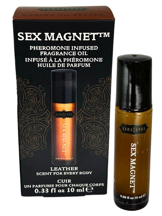 Kama Sutra LEATHER Sex Magnet Pheromone Roll-On - Sex Pheromones and Perfumes