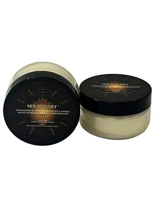 Kama Sutra LEATHER Sex Magnet Pheromone 1.7 oz Candle - Sex Pheromones and Perfumes