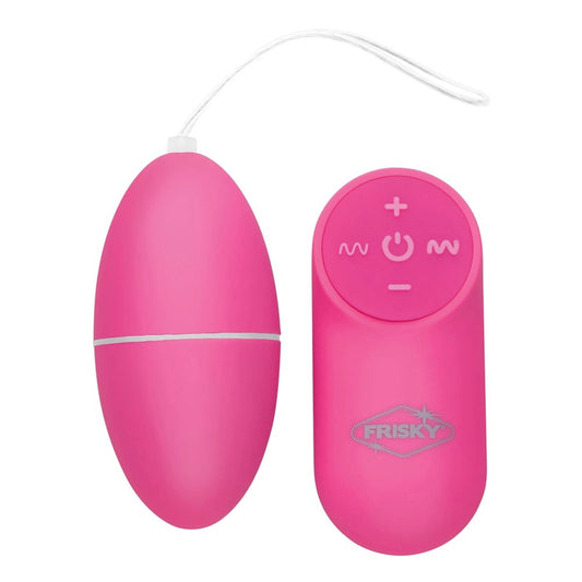 XR Brands Frisky Scrambler Vibrating Love Egg - Love Eggs and Kegel Exercisers