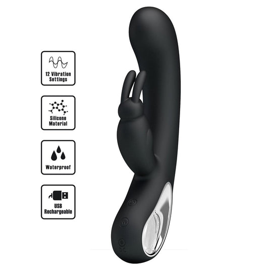 Party Up COLIN USB Rechargeable Rabbit Vibrator - Rabbit Vibrators