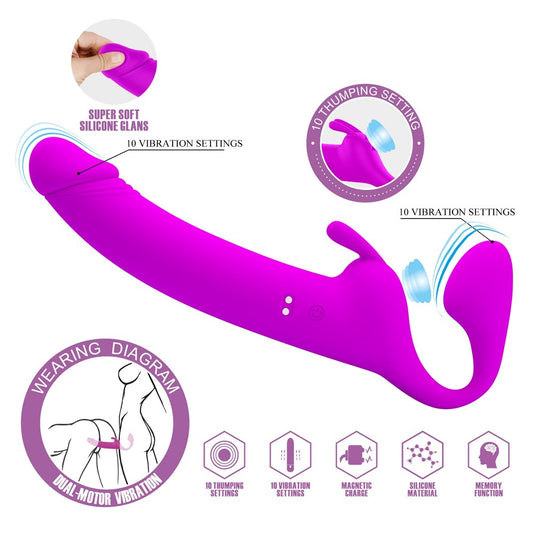 Party Up OLIVER Rechargeable Strapless Strap-On - Strap On Sextoys