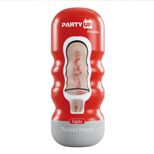 Party Up AMANDA Pocket Pussy Male Stroker - Masturbators and Strokers