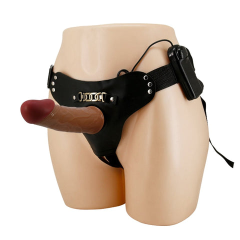 Party Up NELSON Vibrating Hollow Strap-On - Strap On Sextoys