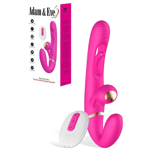 Adam & Eve ORGAZ-OHH-MATIC Strapless Strap-On with Remote - Strap On Sextoys