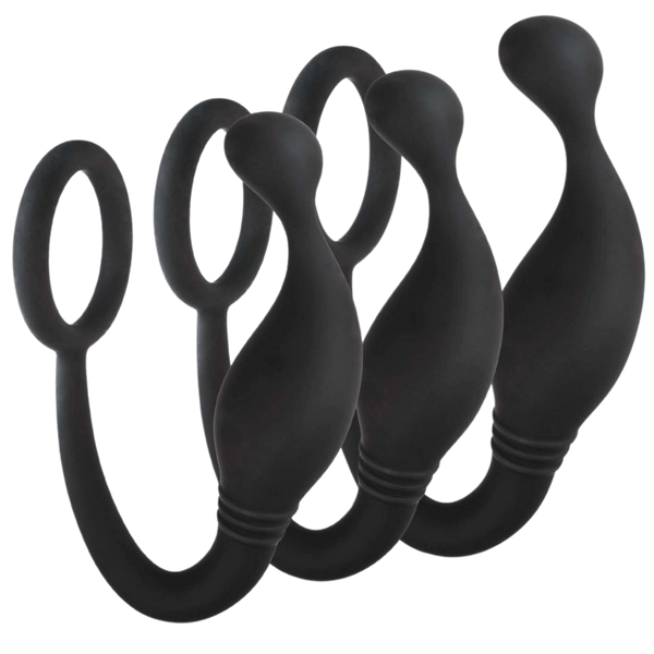 Excellent Power 3 Piece Prostate Plug with Love Ring - Default Title - Prostate Toys
