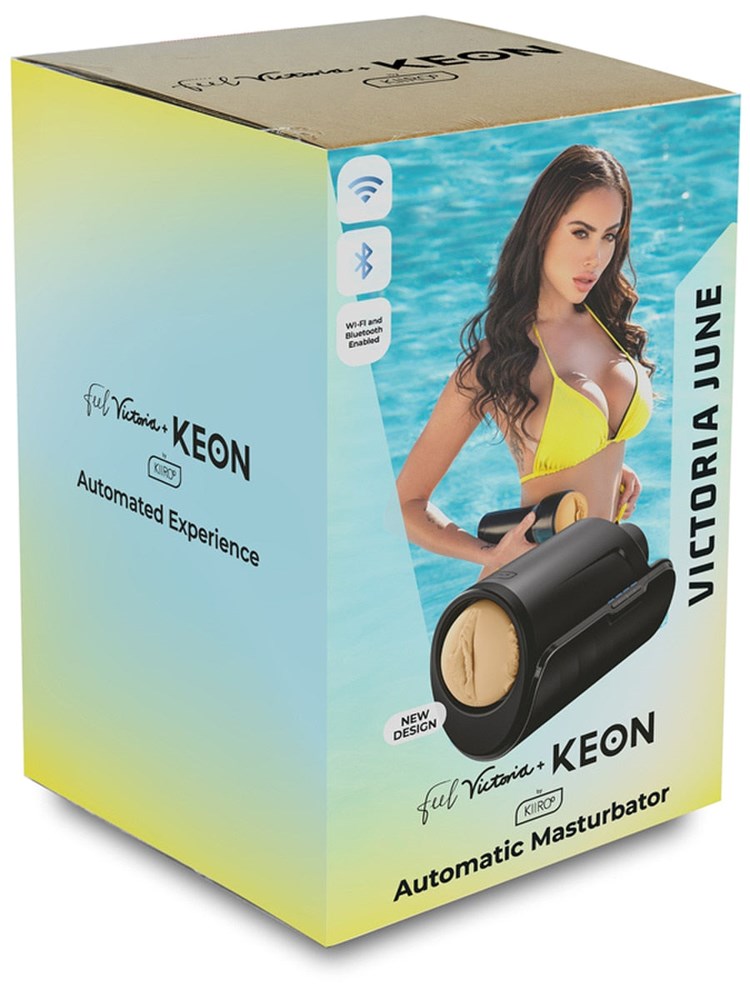 Kiiroo Keon WiFi Combo Set With Feel Victoria June Stroker - - Masturbators and Strokers