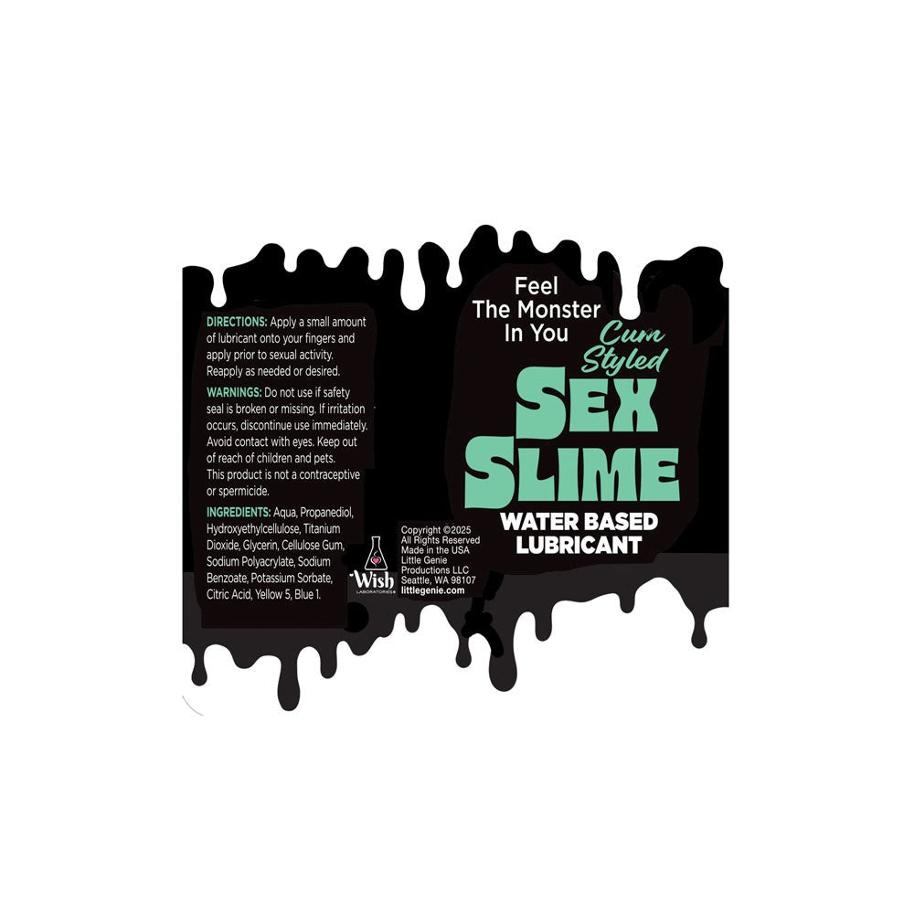 Little Genie Sex Slime Cum Style Creature Lubricant Green - - Water Based Lubes