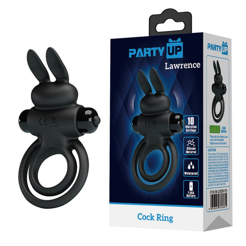 Party Up LAWRENCE Vibrating Cock & Balls Ring - Vibrating Cock Rings