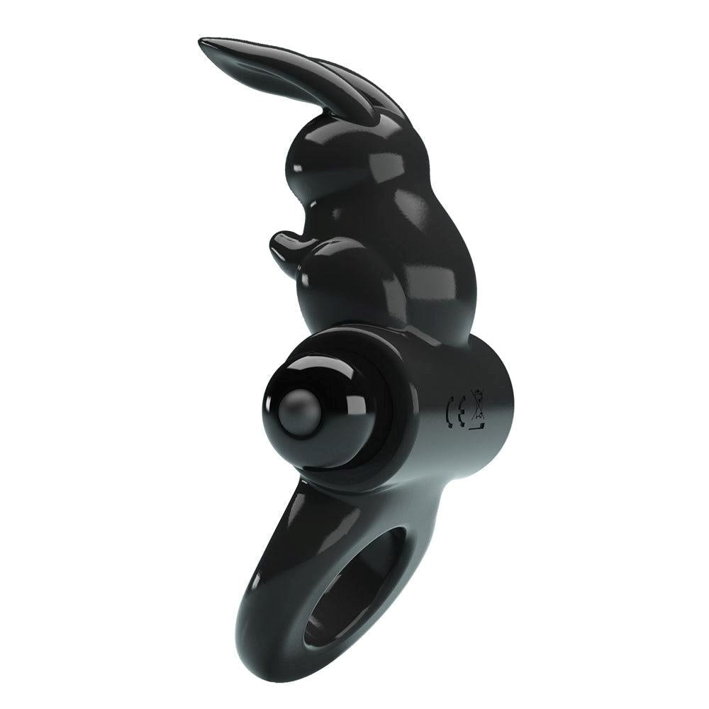 Party Up LEO Male Pleasure Vibrating Cock Ring - Black - Vibrating Cock Rings