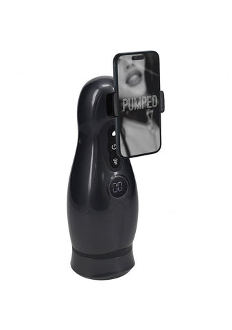 Shots Toys PUMPED Virtuo Vibrating Auto Masturbator - Masturbators and Strokers