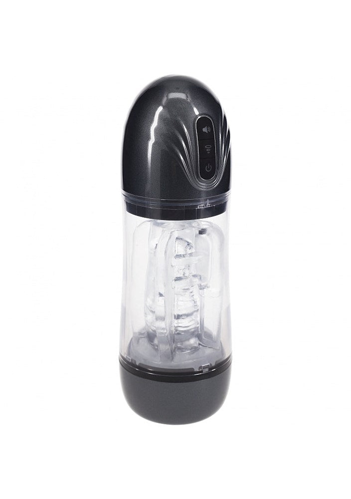 Shots Toys PUMPED SonicPull Vibrating Auto Masturbator - Masturbators and Strokers