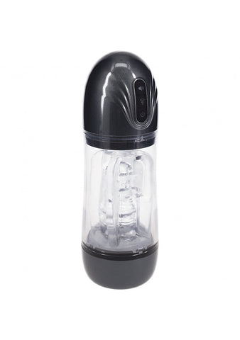 Shots Toys PUMPED SonicPull Vibrating Auto Masturbator - Masturbators and Strokers