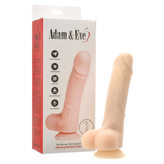 Adam & Eve THE MONEY SHOT SQUIRTER Realistic Dong - Realistic Dildos