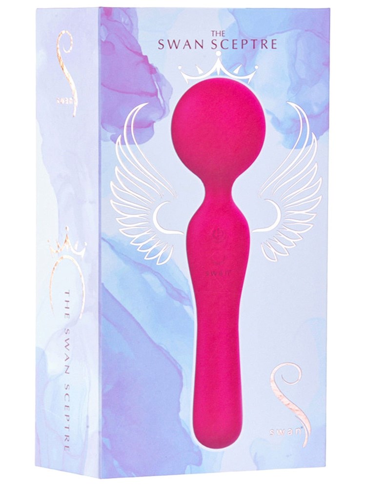 Swan Sceptre Dual Use Vibrating Body Wand Massager - - Body Wands