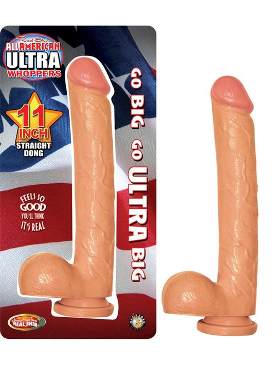Nasstoys All American Ultra Whoppers 11 Inch Straight Dong - Realistic Dildos