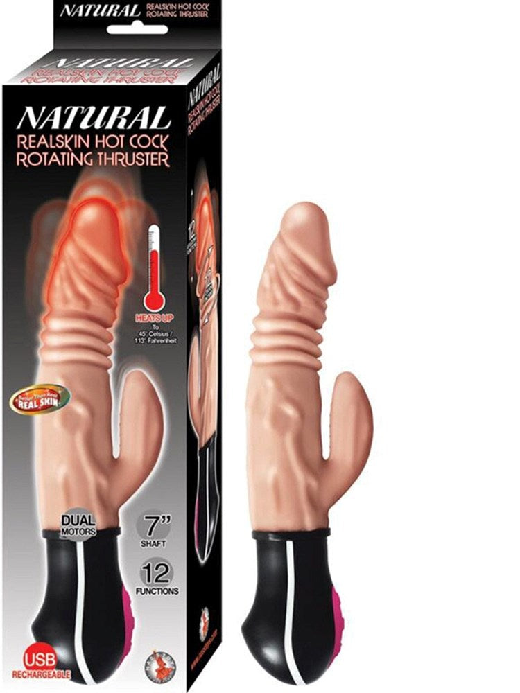 Nasstoys Natural Realskin Hot Cock Rotating Thrusting Dildo - Vibrating Dildos