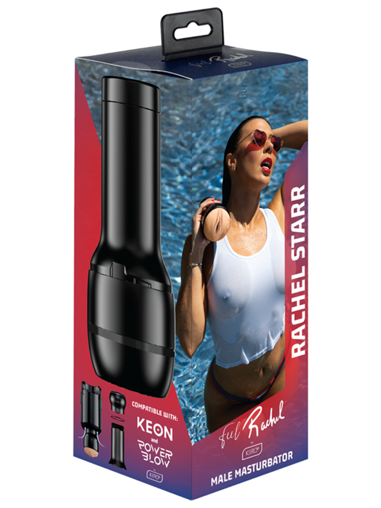 Kiiroo Feel Rachel Starr PowerBlow Compatible Mens Stroker - - Masturbators and Strokers
